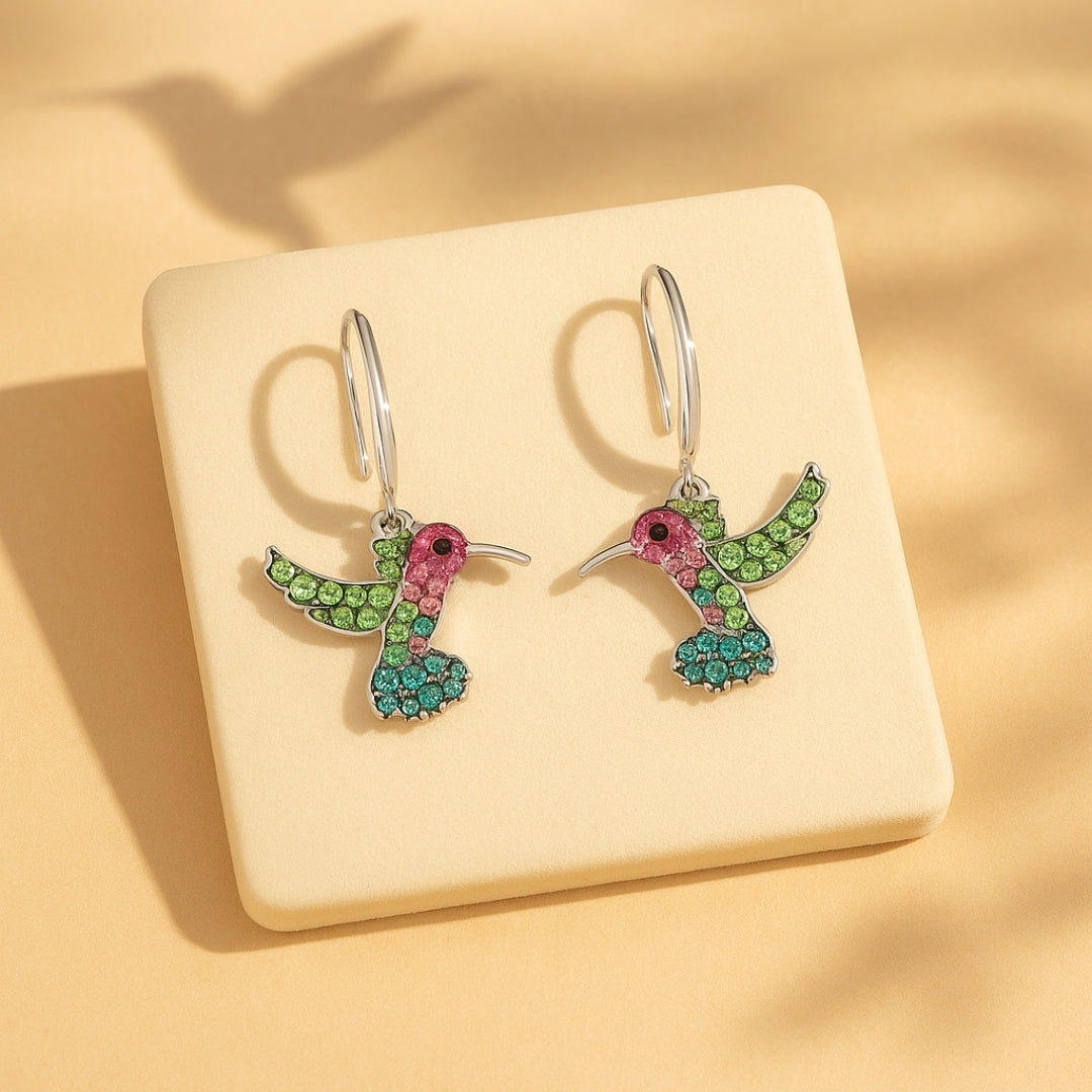 Colorful Hummingbird Sparkle Earrings™