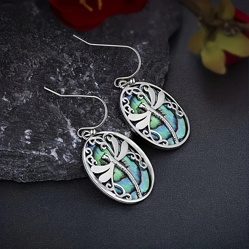 Abalone Shell Dragonfly Earrings™ – Symbol of Renewal & Grace
