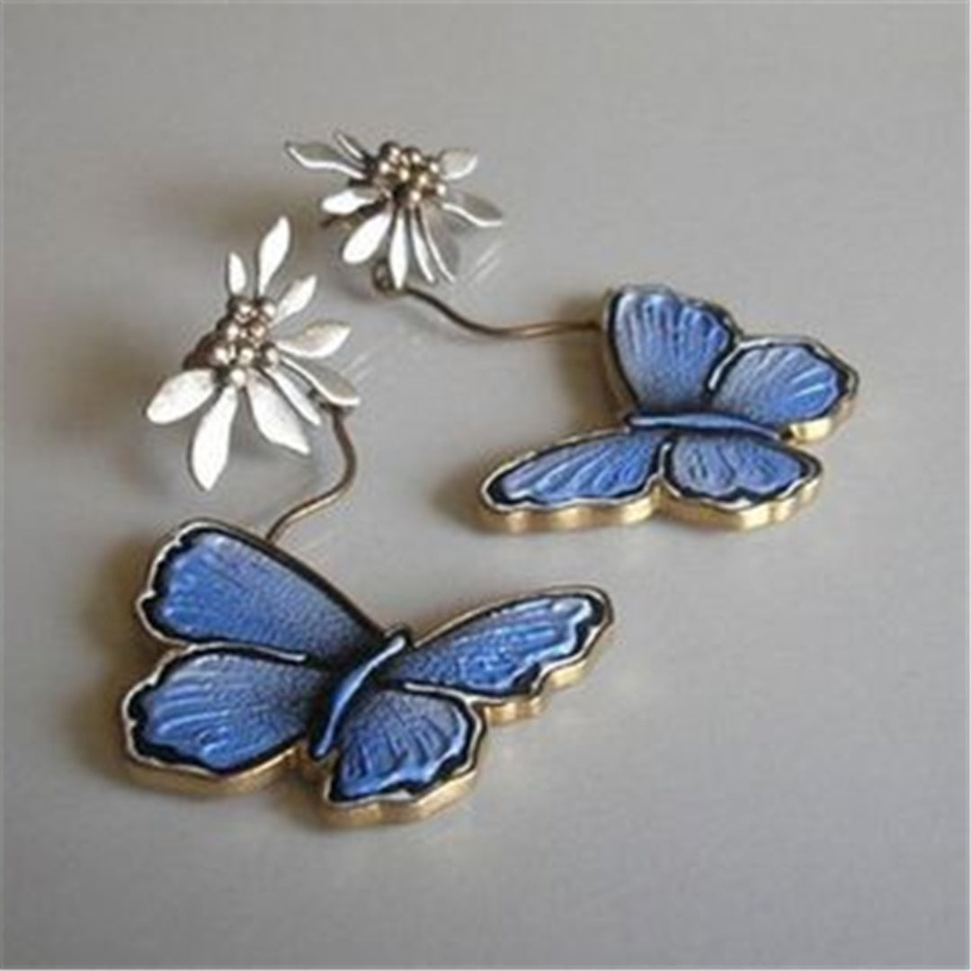 Vintage Blue Butterfly Earrings™