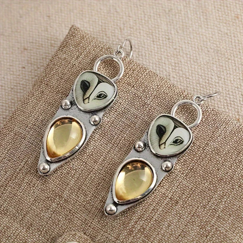 Boho Owl Drop Earrings™ - Nickel Free for Sensitive Ears