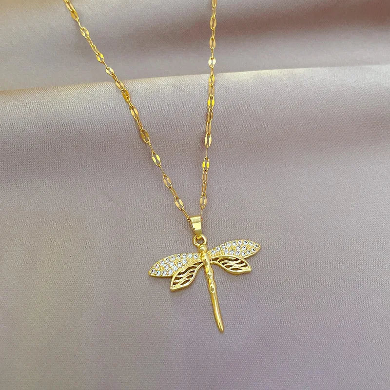 Crystal Dragonfly Necklace™ – Symbol of Transformation & Beauty
