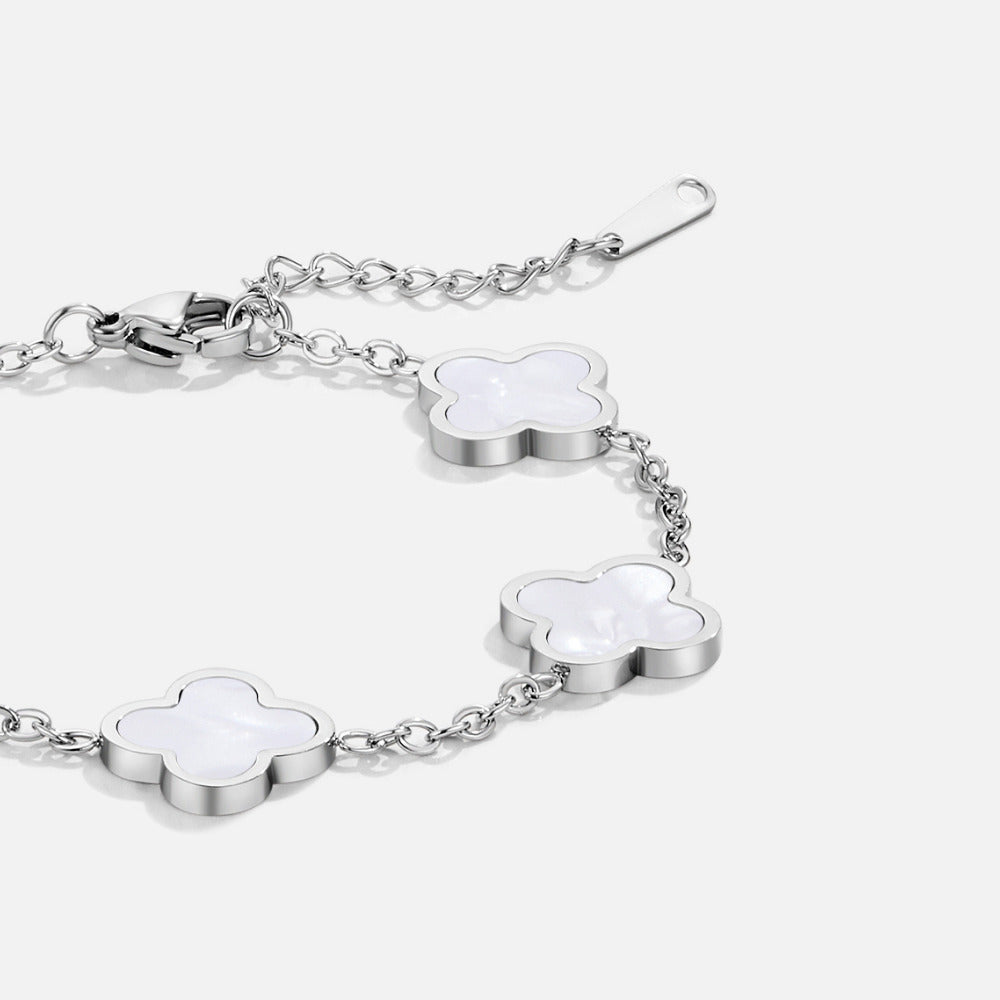 Silver Clover Bracelet