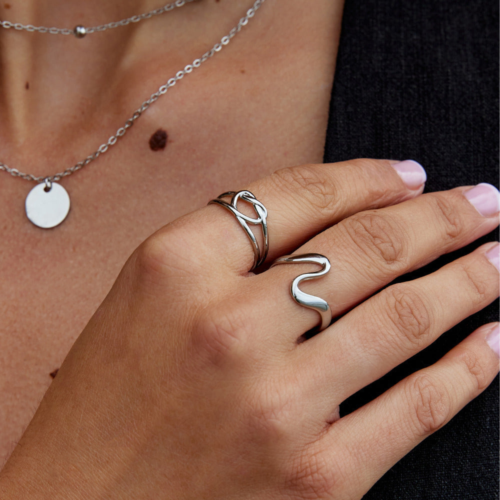 Silver Love Knot Ring