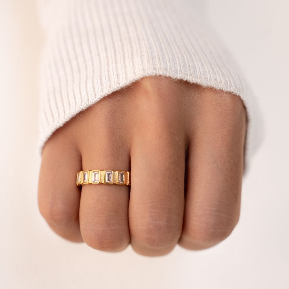 Gigi Square Crystal Ring