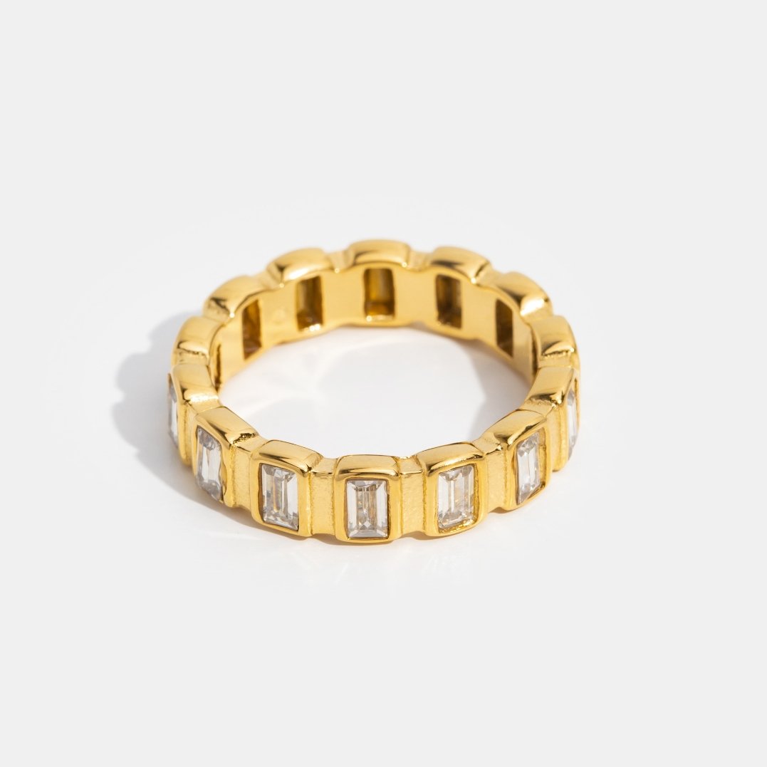 Gigi Square Crystal Ring