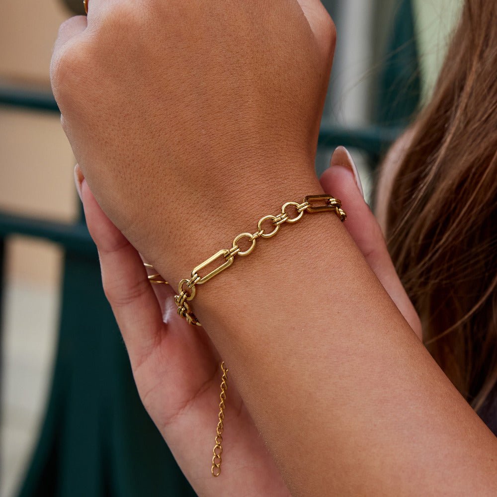 Iris Chunky Gold Bracelet