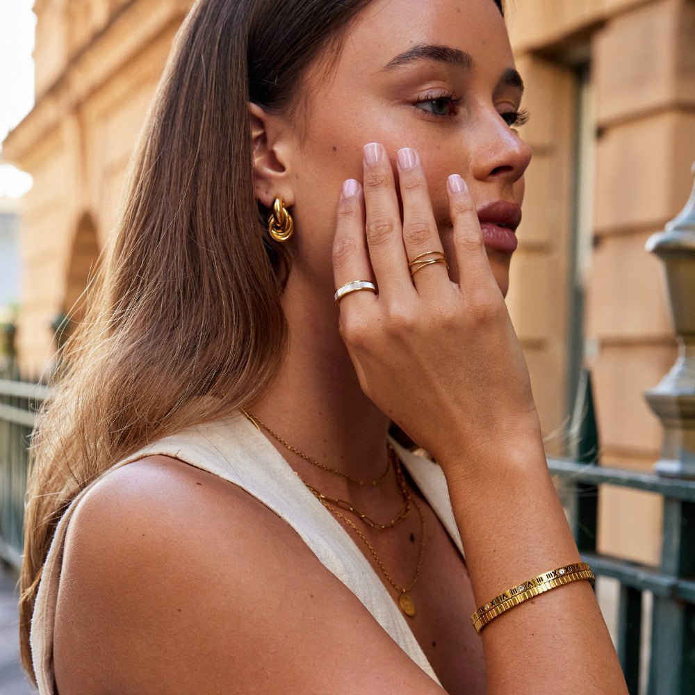 Ivory Pearl Gold Ring
