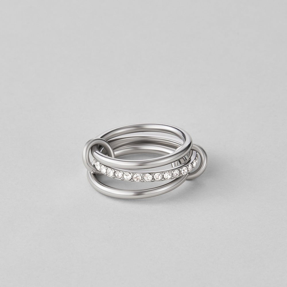 Layered Kaili Silver Ring