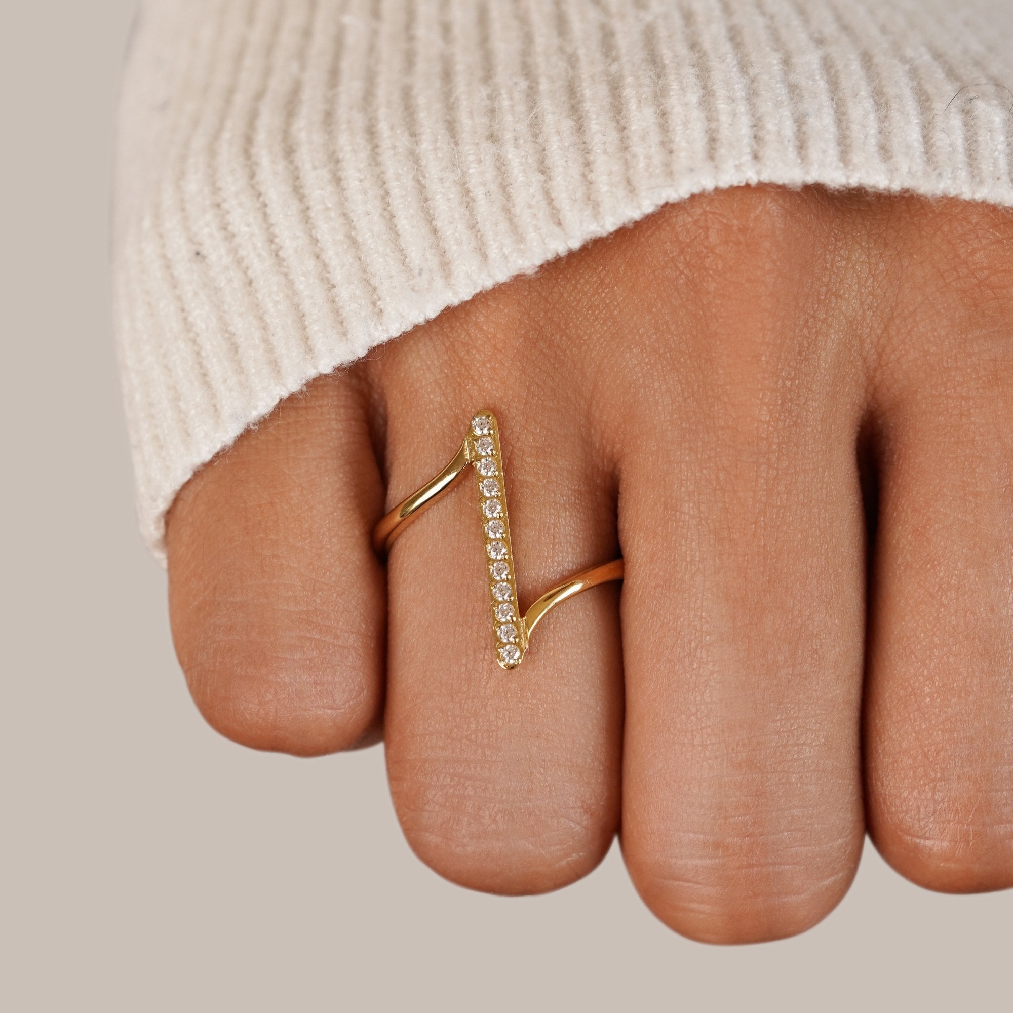 Mila Twisted Gold Ring