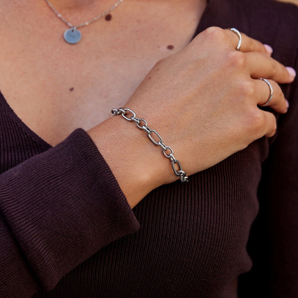 Miriam Chunky Silver Bracelet
