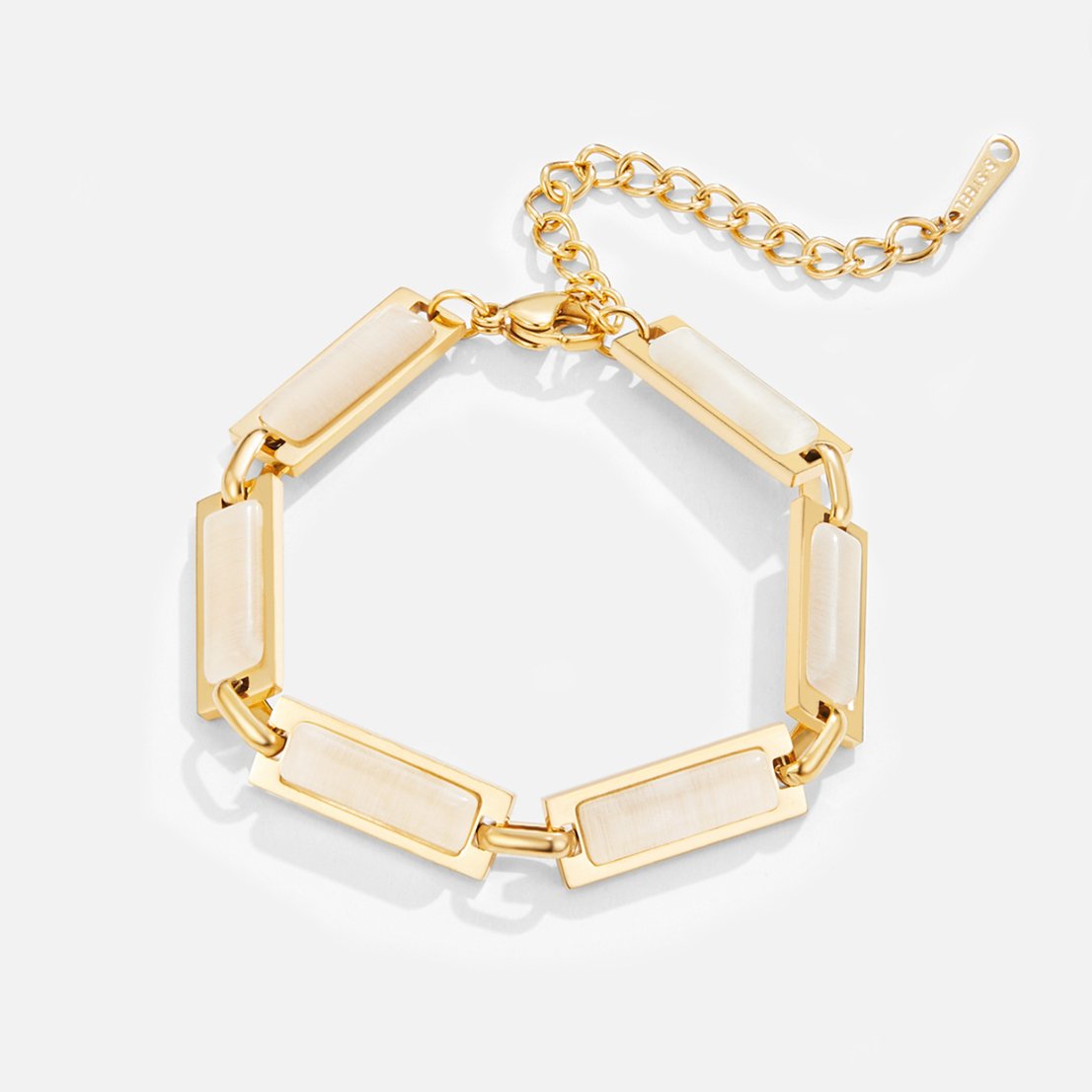 Opal Gold Baguette Bracelet