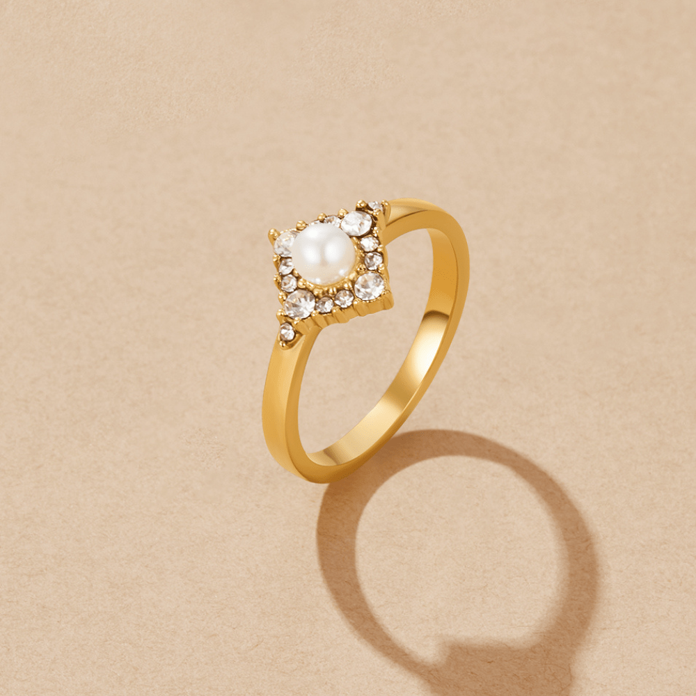 Pearl & Crystal Eternity Ring