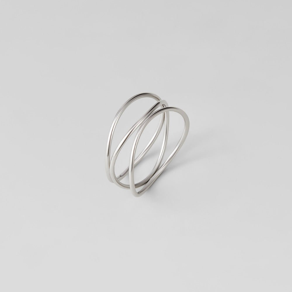Silver Infinity Loop Ring