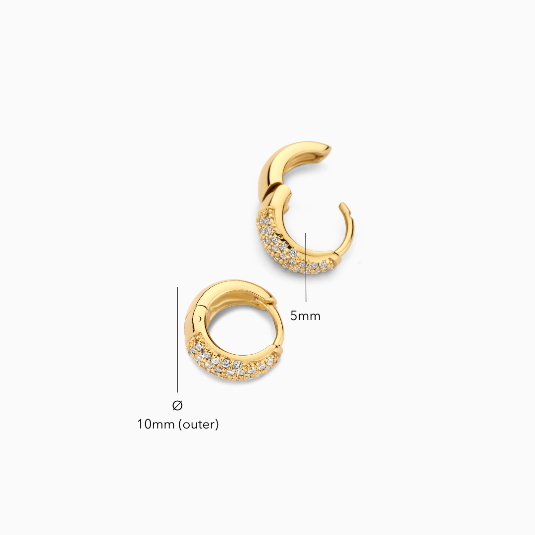 Jules Mini Hoops | Gold