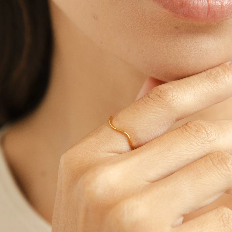 Tina Gold Stack Ring