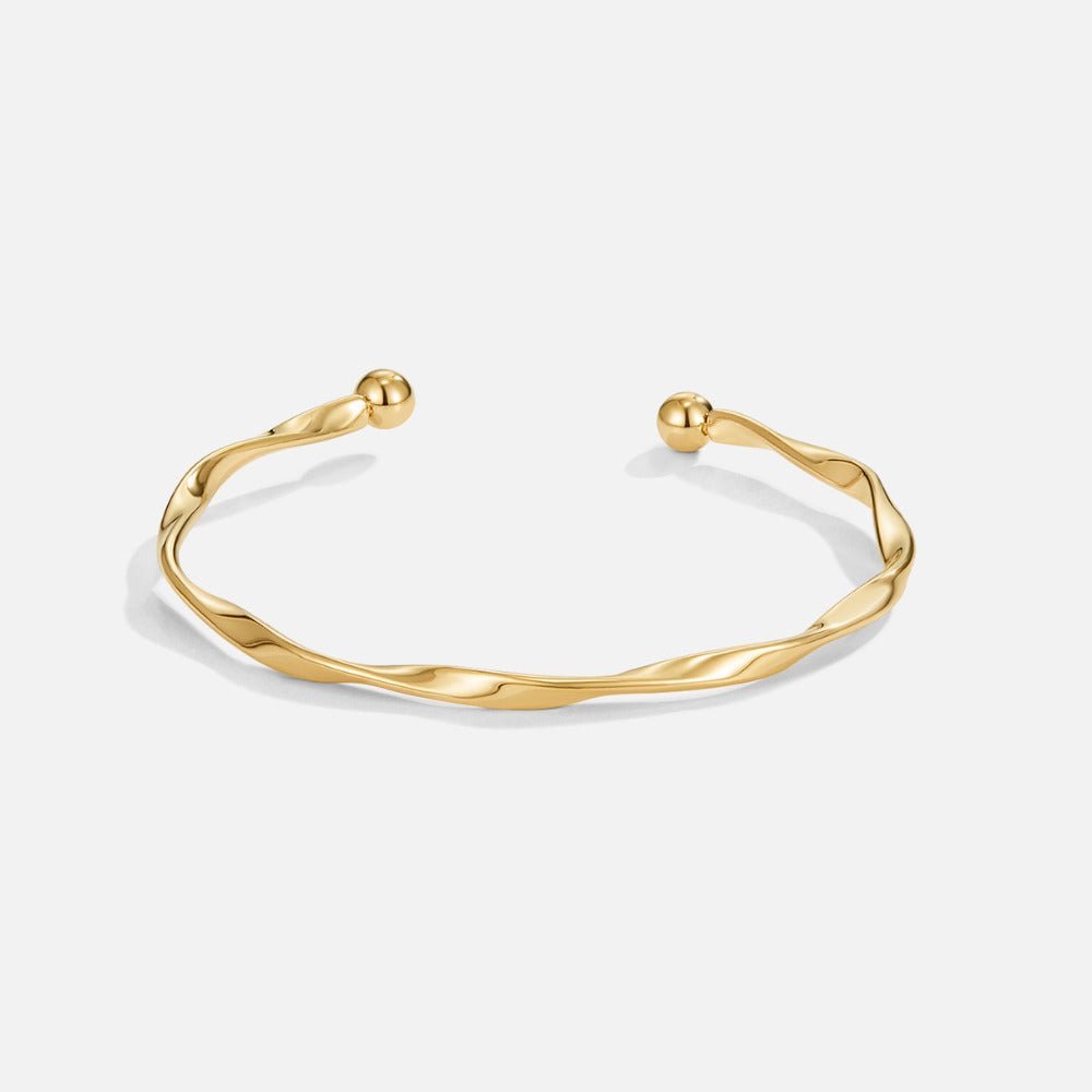 Twisted Imari Gold Bangle