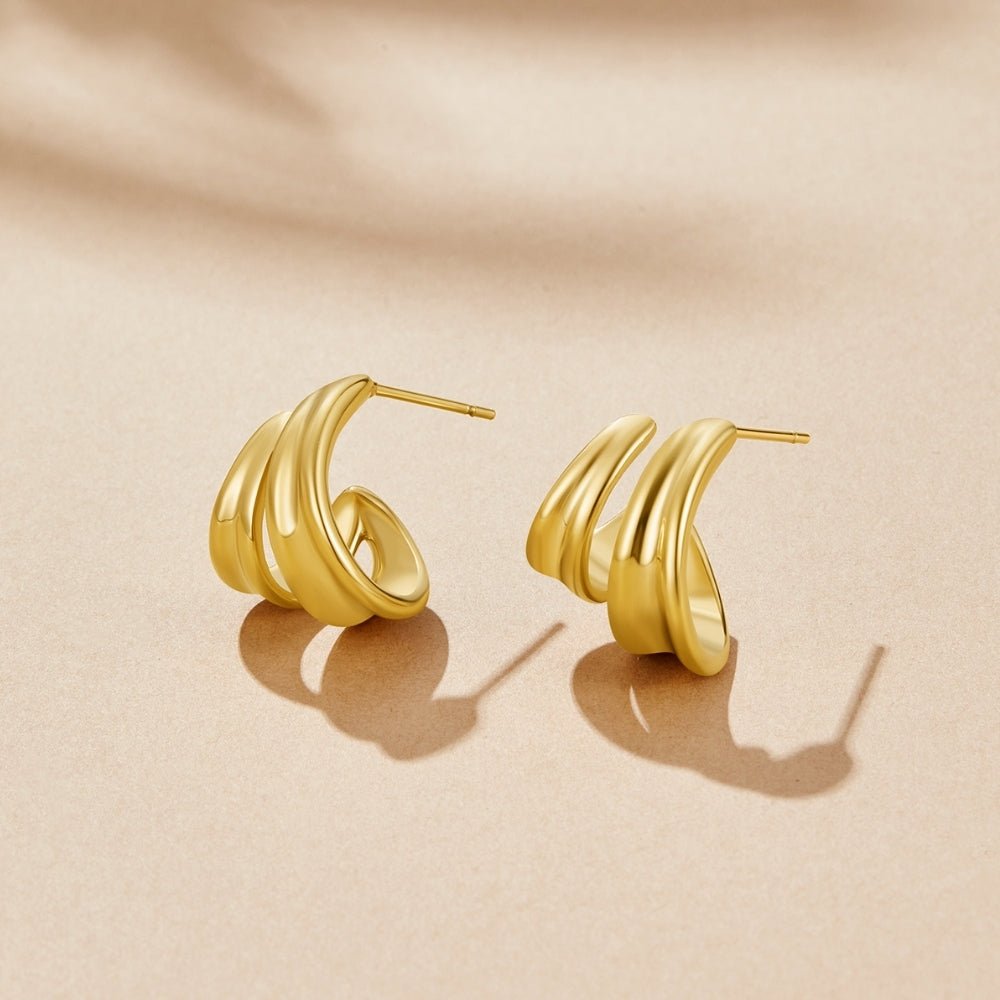 Twisted Ivana Hoop Earrings