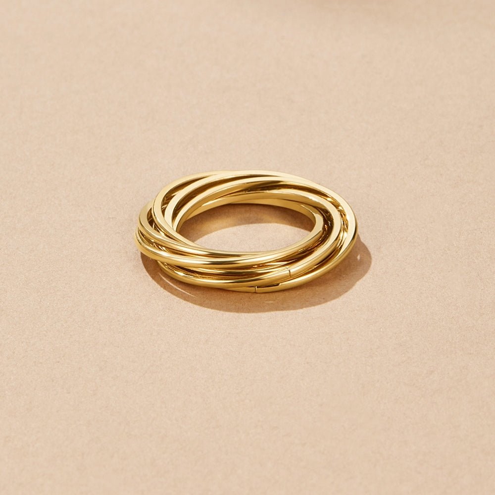 Twisted Mia Gold Ring