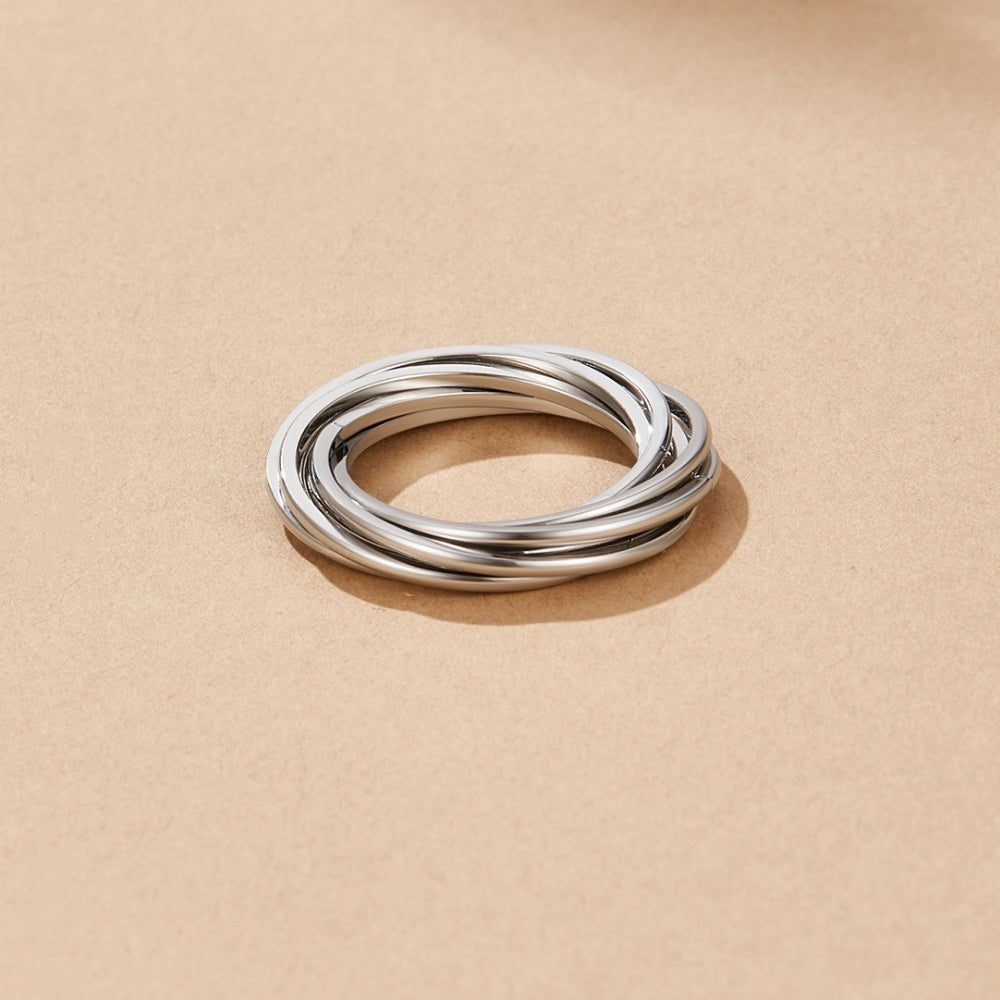 Twisted Mia Silver Ring