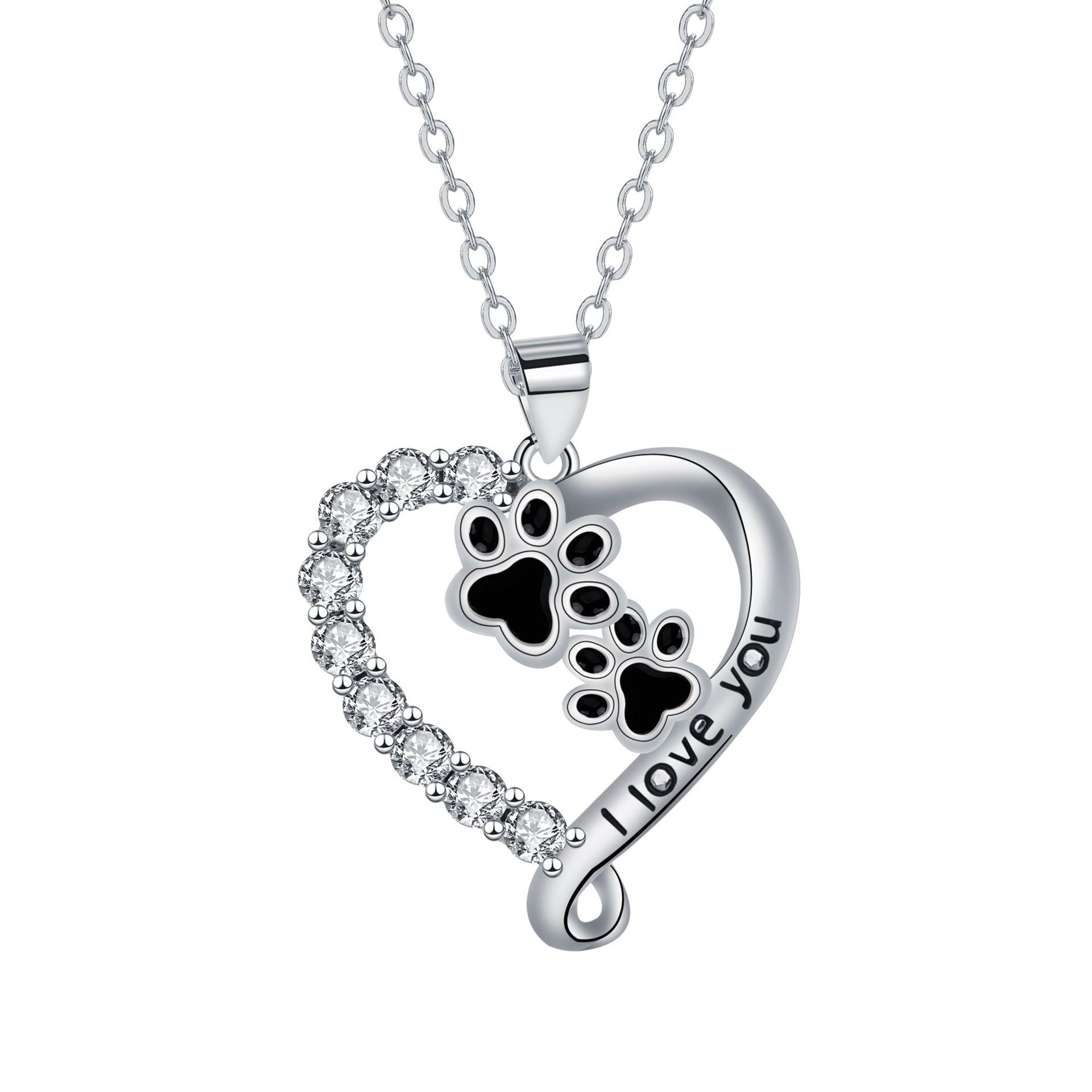 Heart-shaped Pendant Paw Necklace™