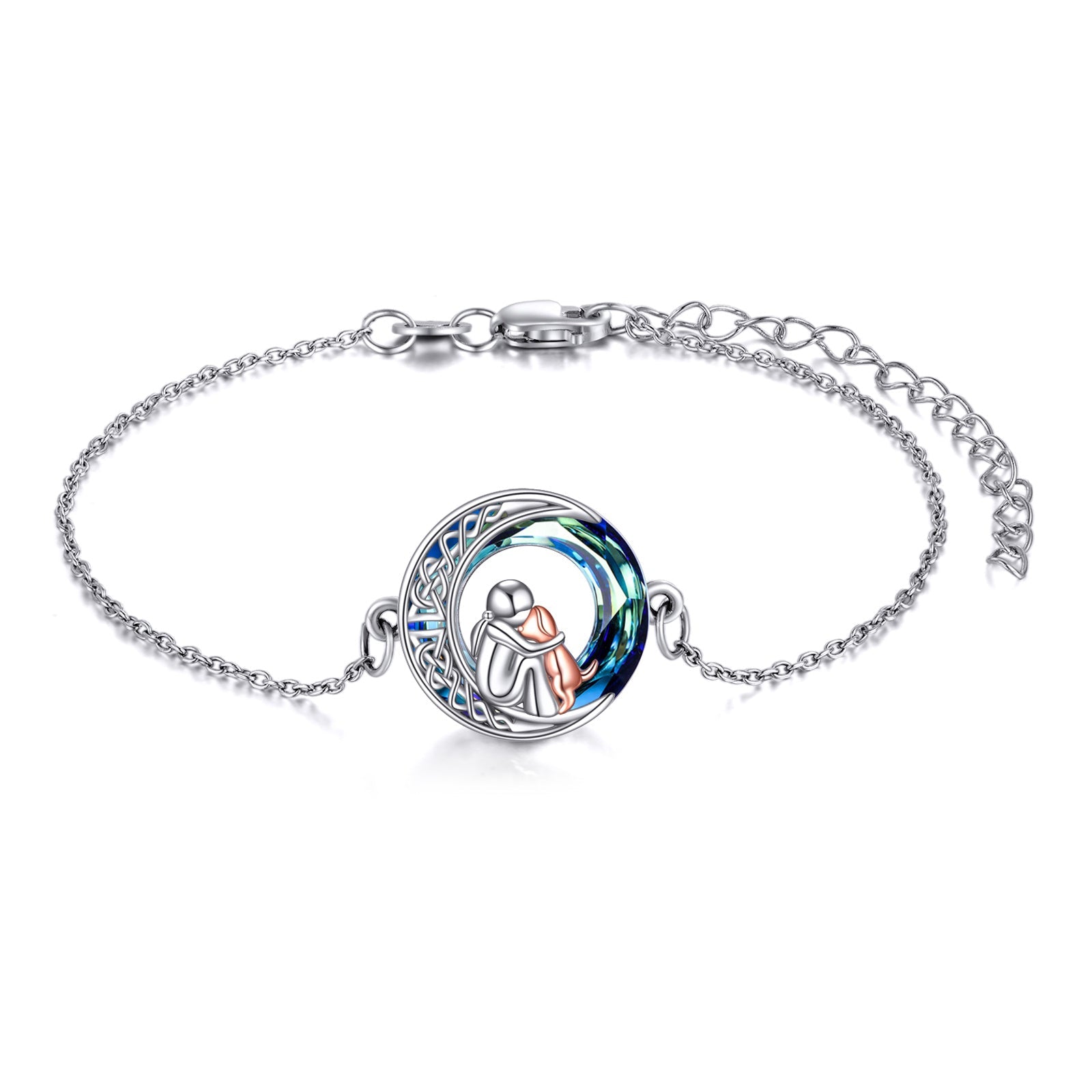Sterling Silver Adjustable Dog Charm Bracelet™
