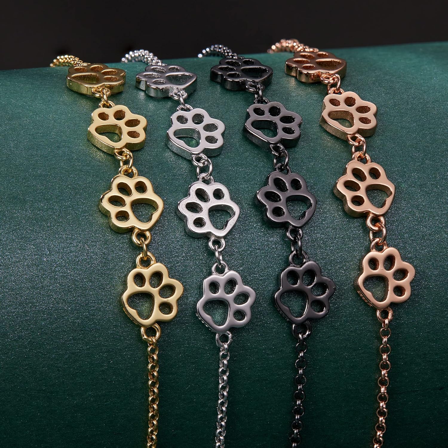 Sterling Silver Paw Print Bracelet™ – Adjustable Fit