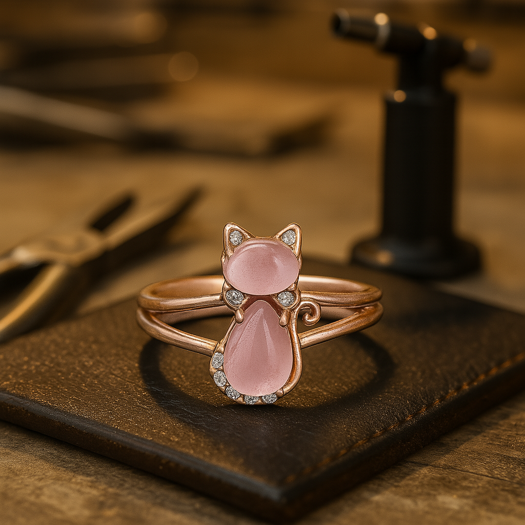 Cat Ring in Rose Gold™