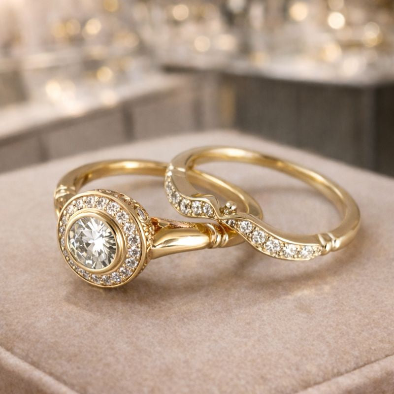 Vintage Gold & Zirconia Ring Pack