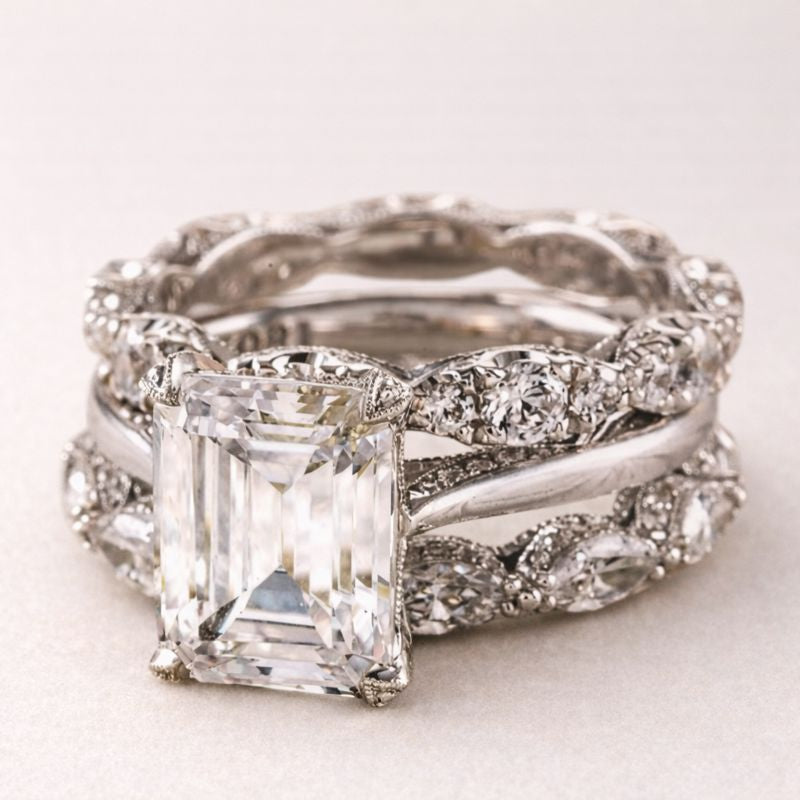 Vintage Silver Bright Layer Ring