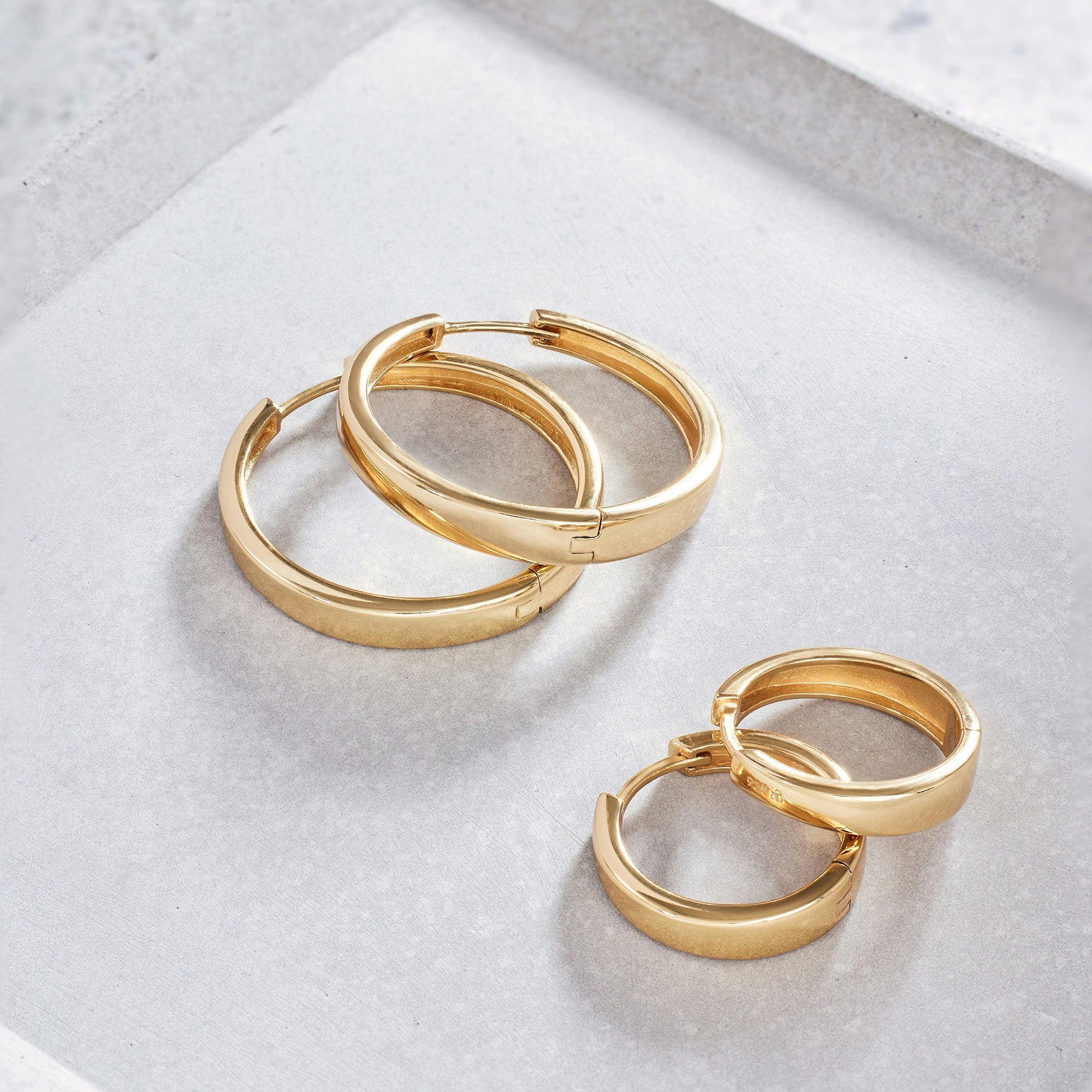 Gia Statement Hoops | Gold