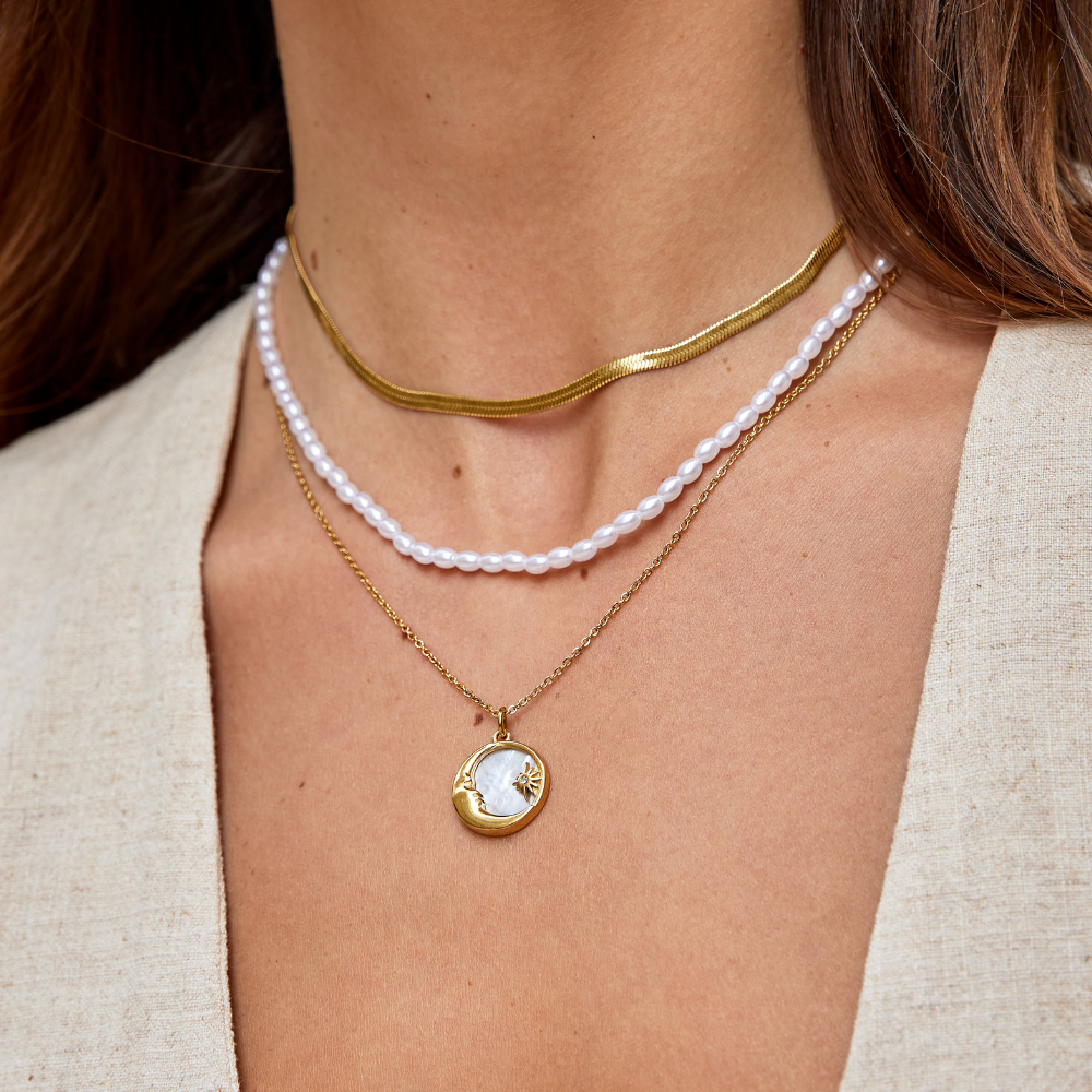 Sarya Snake Chain Gold Necklace