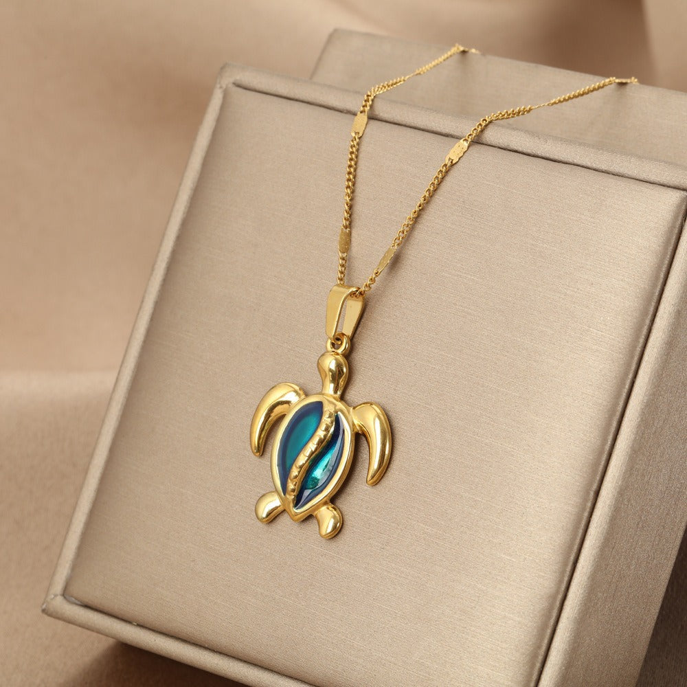 Ocean Dreams Blue Turtle Necklace™