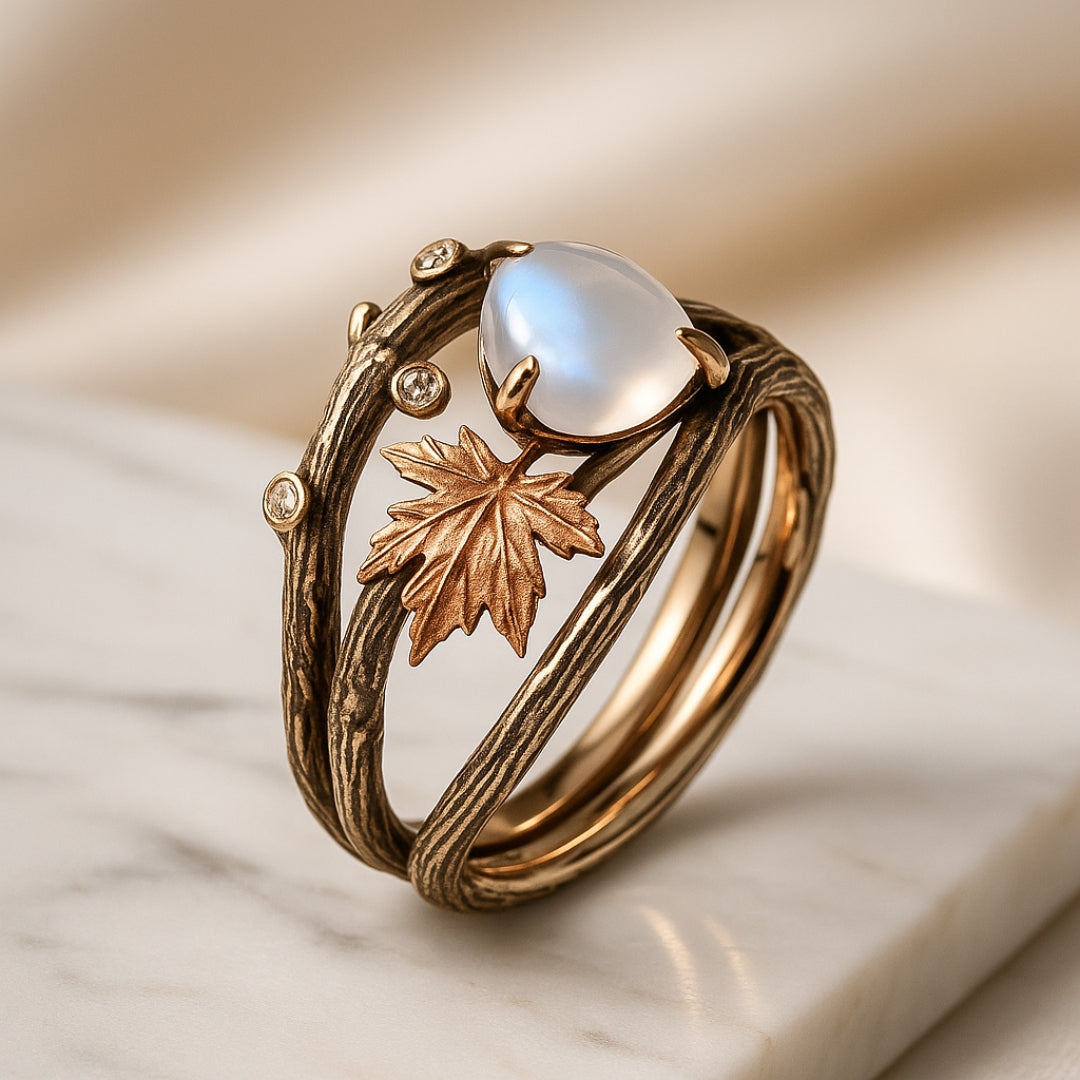 Nature Moonstone Ring
