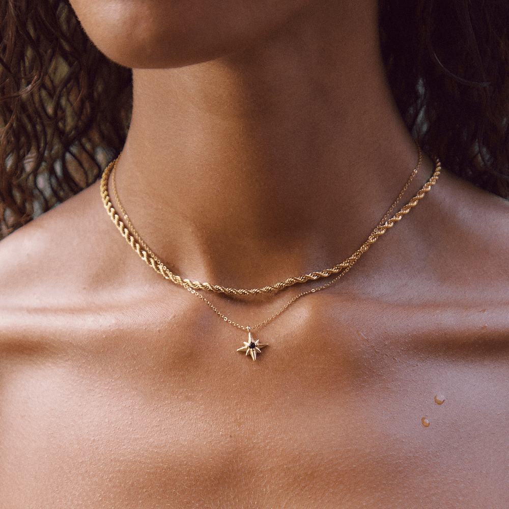 Calla Gold Twisted Chain Necklace