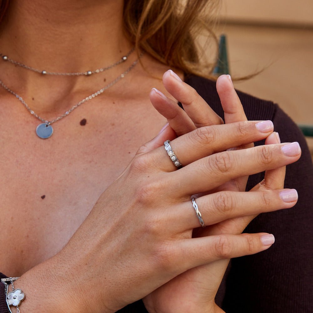 Hera Silver Crystal Ring