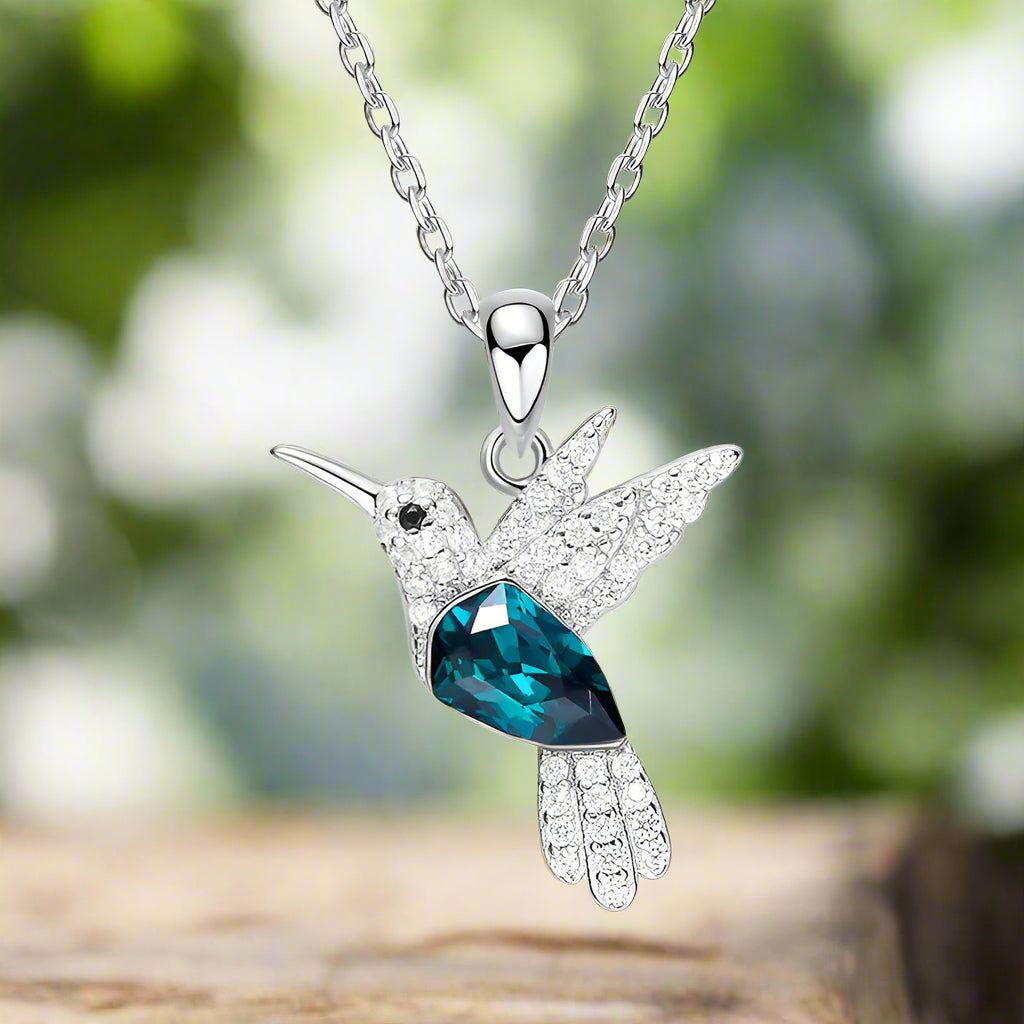 Hummingbird Sparkle Necklace with Zirconia™