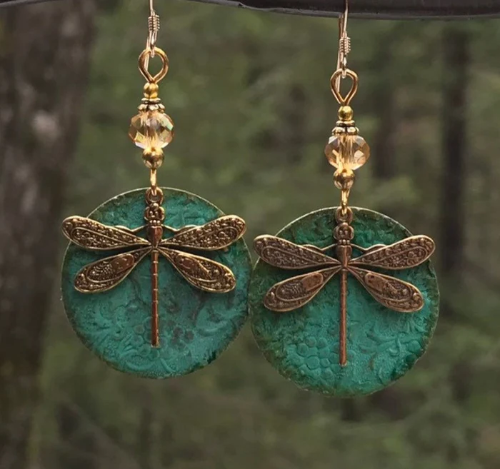 Vintage Dragonfly Golden Earrings™
