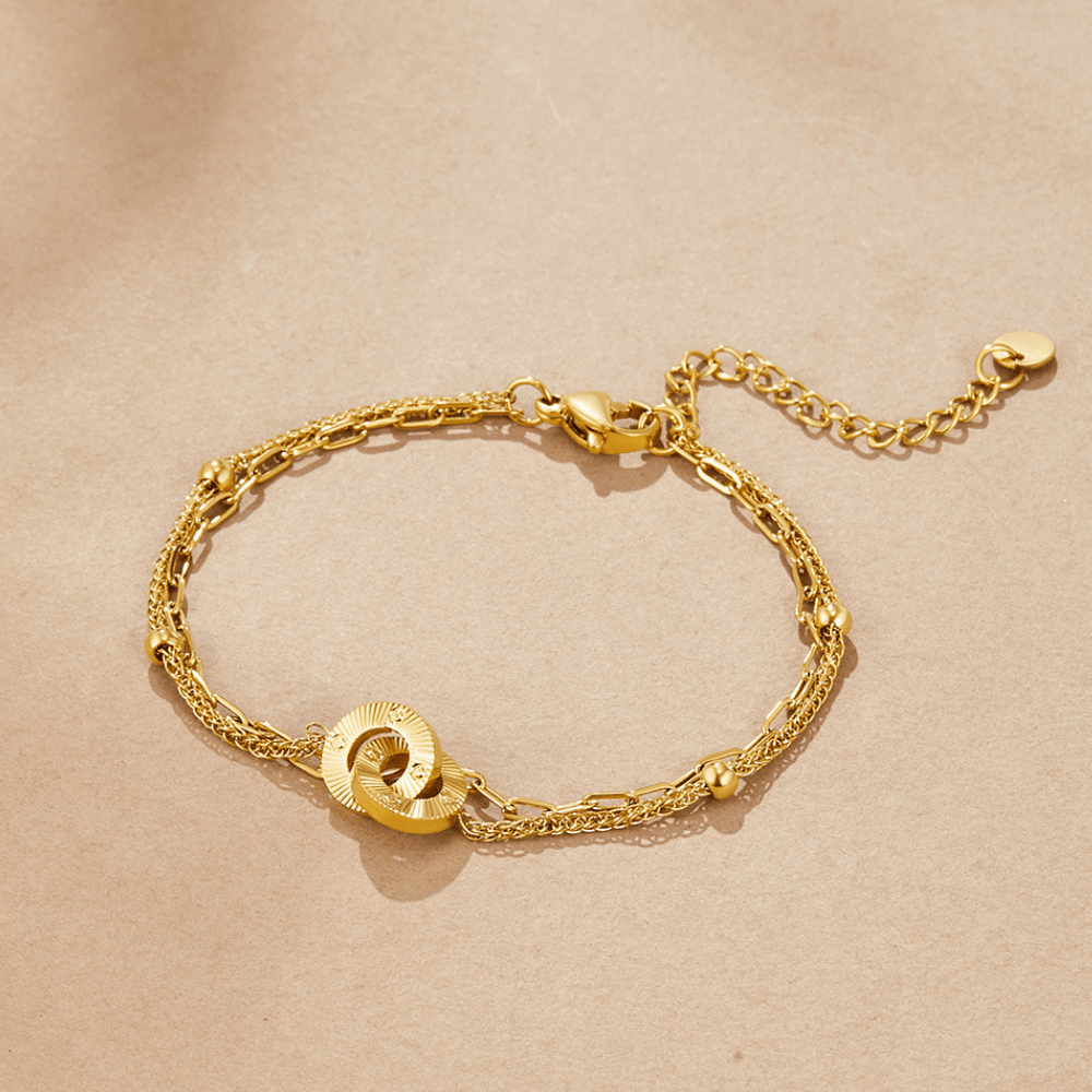 Layered Eternity Loop Bracelet