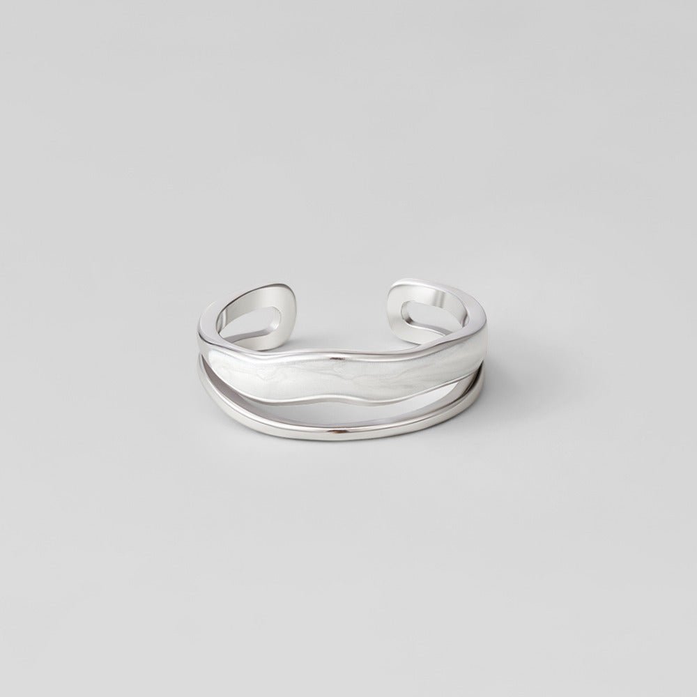 Layered Sahara Silver Ring