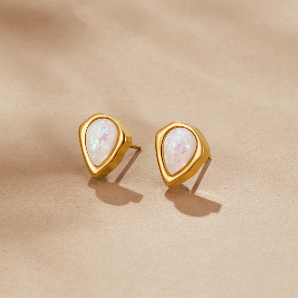 Lily Opal Stud Earrings