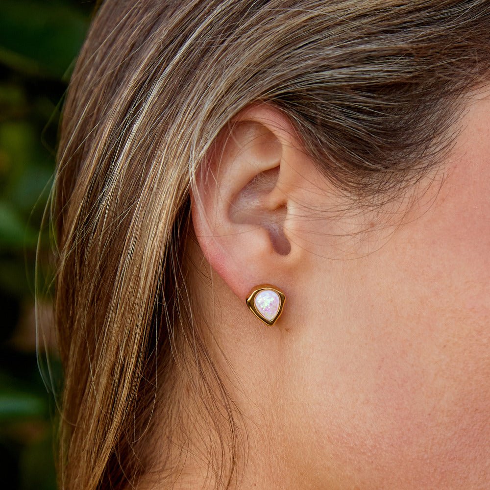 Lily Opal Stud Earrings