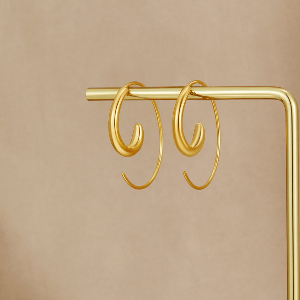 Luca Spiral Hoop Earrings