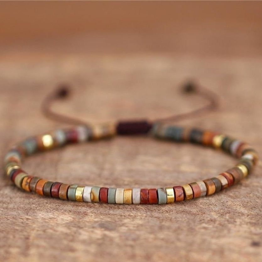 Natural Stone Boho Bead Bracelets