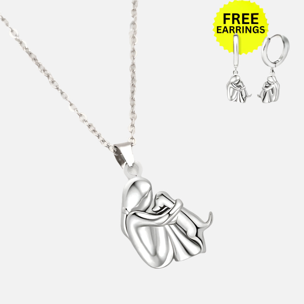 Hug Pendant Necklace with Bonus Earrings™ – Limited Time Offer