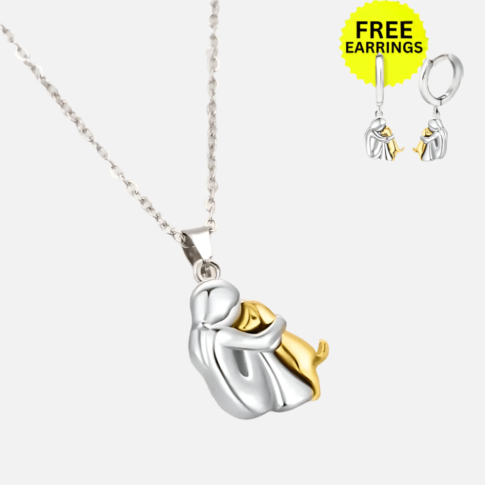 Hug Pendant Necklace with Bonus Earrings™ – Limited Time Offer