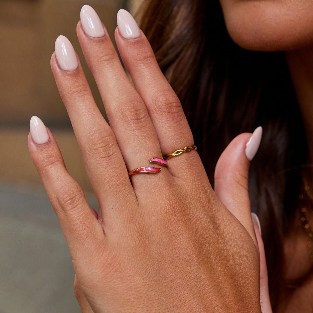 Pink Blush Wrap Ring