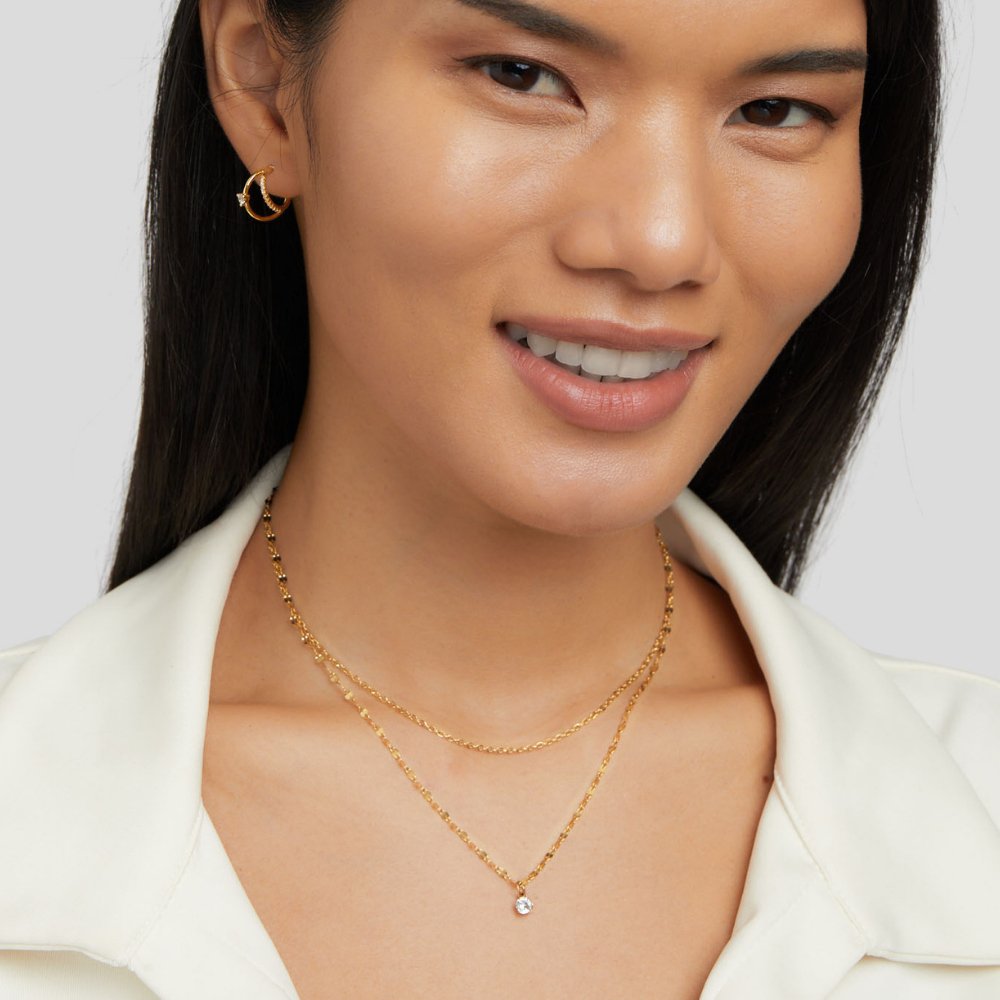 Piya Crystal Layered Necklace