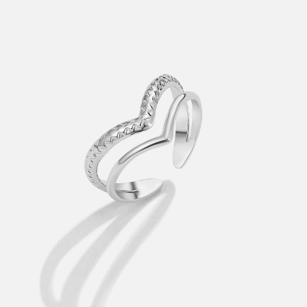 Silver Harper Layered Wrap Ring