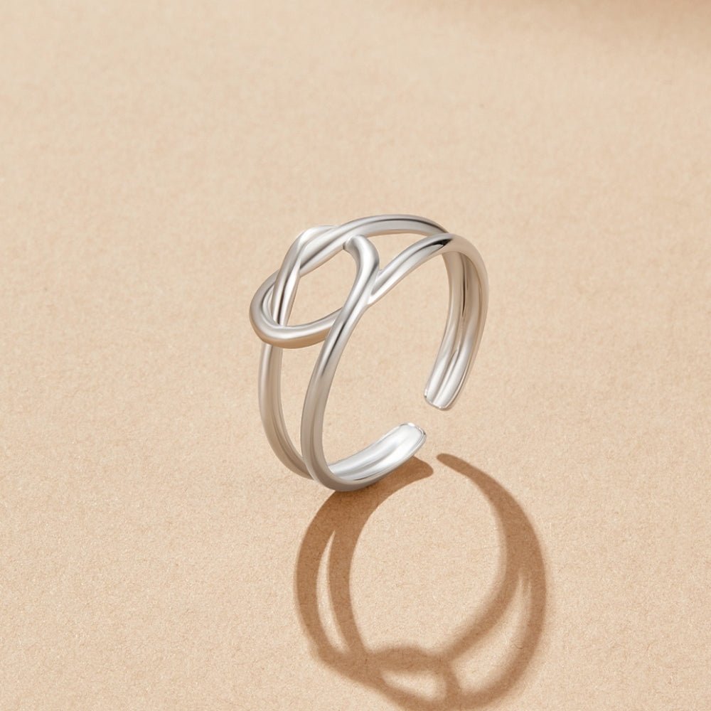 Silver Love Knot Ring