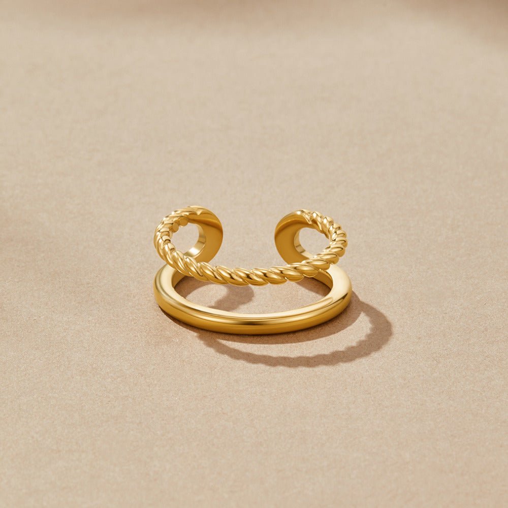 Twisted Tyra Gold Ring